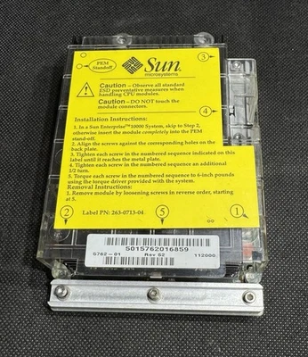 Sun 501-5762 400MHZ UltraSPARC II Module 8MB Cache Sapphire Black X2580A E4500 - Image 1 of 4