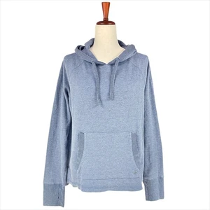 PRANA Shea Waffle Hoodie Top in Equinox Blue Size L Fall School Outdoor - Picture 1 of 9