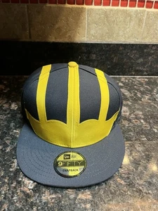 New Era Men's Michigan Wolverines Navy 9Fifty Helmet Adjustable Hat - Picture 1 of 10