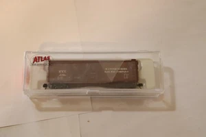 N SCALE 2 PC LOT ATLAS 40' DOUBLE DOOR BOX CAR " SEABOARD COAST LINE " - Picture 1 of 3