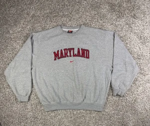 Sudadera vintage años 90 Nike Maryland Terrapins Center Swoosh cuello redondo XL - Imagen 1 de 14