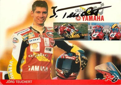 Jörg Teuchert Yamaha Autogrammkarte Motorrad-Rennfahrer Superbike - Bild 1 von 2