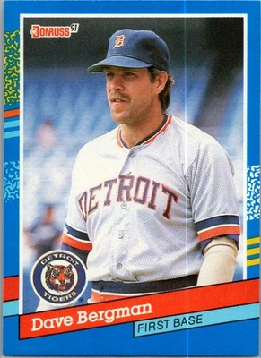 1991 Donruss Dave Bergman #342 Detroit Tigers - Image 1 of 2