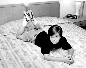 JUSTIN WHALIN joven actor de Childs Play 3, 8x10 en blanco y negro foto promocional - Imagen 1 de 1