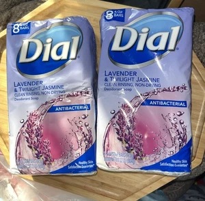 12 BARS Dial LAVENDER TWILIGHT JASMINE Soap Clean Rinse Non-Drying Antibecterial - Picture 1 of 5