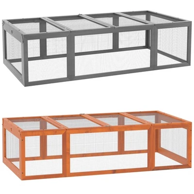 PawHut Kleintierstall Zwergkaninchenstall Freilaufgehege Kleintierkäfig - Bild 1 von 3