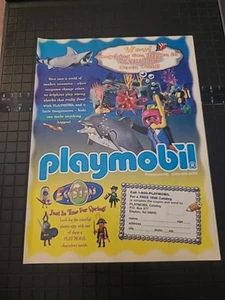 Playmobil Ocean World pubblicità stampa 8x11 anni 90 arte da parete vintage - Foto 1 di 1