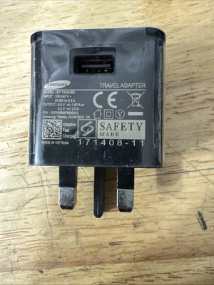 Genuine Fast Charger Plug for Samsung Galaxy S10 S9 S9 S8 International Travel - Image 1 of 3