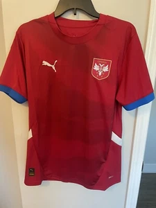2024 EURO Serbia Home Jersey Kit Shirt Size Medium - Picture 1 of 7