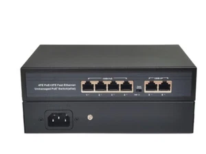 New 10/100/Mbps 4-Port +2-Port POE Powered Switch For Small Area Networks - Photo 1/6
