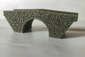PUENTE DE PIEDRA DE ARCO ÚNICO GAUGE MODELO FERROCARRIL 1:220 22mm ANCHO GRABADO LÁSER - Imagen 1 de 10
