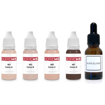 Doreme Camoflauge Permanent Makeup Pigment Set Cover Up Liquid Kit Microblading