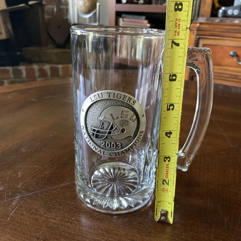 Vintage, 2003 NCAA National football Champions LSU Tiger Beer Mug Cover