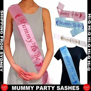 Baby Shower Sash Mum pregnant Boy Girl Sister Mummy Party Sashes Shoulder Strap - Picture 1 of 19