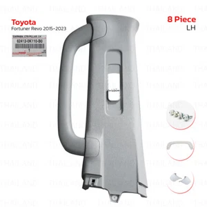 Lh Gray Handle Garnish Pillar Assist Grip Set Fits Toyota Hilux Revo 2015 - 2023 - Picture 1 of 9