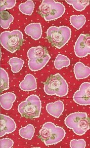 HTF! "BE MINE VALENTINE" GOLD METALLIC BY STUDIO 8 - BTFQ - 18"X22" - Picture 1 of 1