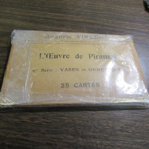 AUGUSTE VINCENT - WORK OF PIRANESI - VASES & ORNAMENTS - 24 POST CARD SERIES 6TH - Bild 1 von 7