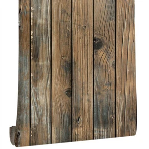 6m Wood Effect Vinyl Wrap Wallpaper Peel and Stick Panel Wall Paper Sticky Back - Picture 1 of 12
