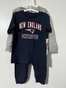 NFL New England Patriots Toddler Boys' Pant and T-Shirt 3pk Set - 12M - Picture 1 of 4