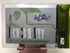 2016 TRIPLE THREADS ICHIRO WHITE WHALE PATCH AUTO PRINTING PLATE 1/1 RCR 9.5/10