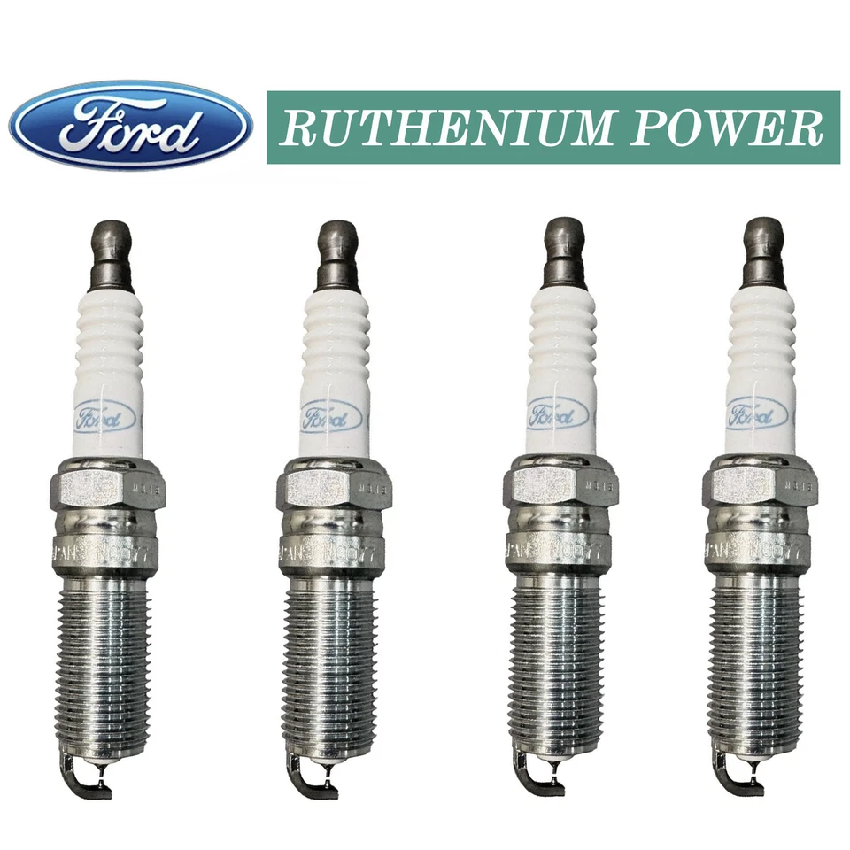 Juego de 4 bujías de rutenio originales Ford para Buick Chevrolet Lincoln Mazda originales originales Foto 1 de 4