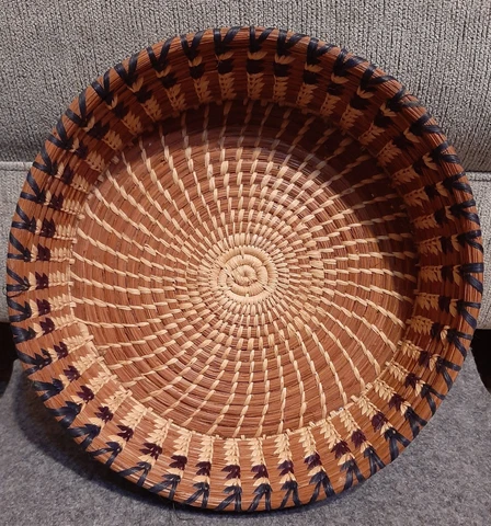 Mayan Hands Large Marisol Basket Handwoven Cover