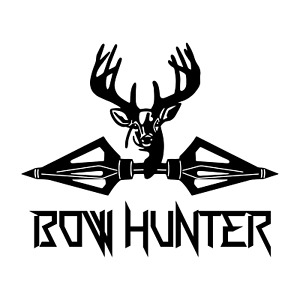 Bow Hunter Hunting Die Cut Decal Made in USA Multiple colors