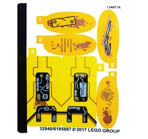 LEGO Super Heroes 76080 Guardians of the Galaxy Ayesha's Revenge AUFKLEBERBLATT - Bild 1 von 2