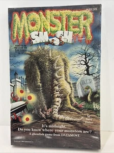 Vintage 1983 Atari 48K MONSTER SMASH Diskette Game Sealed In Original Box - Picture 1 of 8