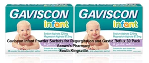 2 x Gaviscon Infant Powder Sachets for Regurgitation and Gastic Reflux = 60 Pack - Picture 1 of 3
