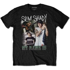 EMINEM UNISEX T-SHIRT: MY NAME IS HOMAGE (SCHWARZ) Neu Offiziell S-2XL - Bild 1 von 2