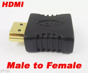 5 pz 19 pin HDMI maschio a femmina M/F convertitore adattatore placcato oro dritto - Foto 1 di 1
