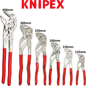 Knipex Lock Button Wrench Spanner Waterpump Pliers PVC Grips Sizes 100mm-400mm - Picture 1 of 18