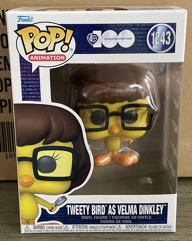 Funko Pop! Animation WB 100 Tweety Bird as Velma #1243 New W/Protector Cover