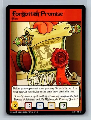 Neopets TCG - Forgotten Promise 26/100 - RARE - Lost Desert - Image 1 of 2
