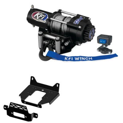 2500lb KFI Winch Mount Combo 14-19 Polaris RZR & RZR-4 900 1000 Trail XP XC NEW - Image 1 of 3