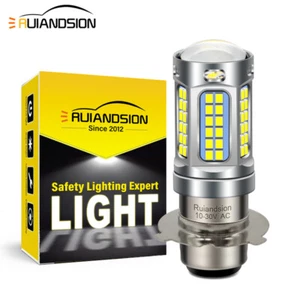 1pc 10-30V H6M P15D-25-3 LED For Motorbike Scooter Motorcycle Headlight White - Picture 1 of 10