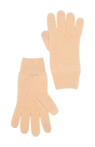 Vince Camuto Cashmere Knit Tech Gloves Camel Tan NEW - Picture 1 of 6
