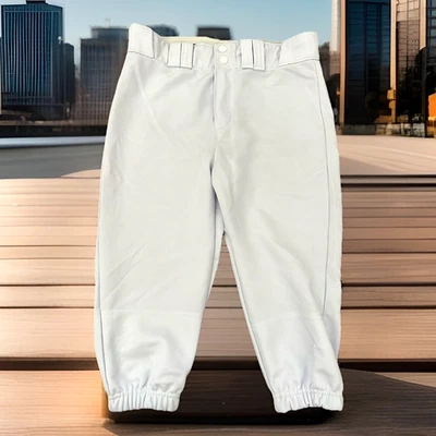 Wilson Baseball Zipper Pants White Waistband Sports Belt Loop Youth Large - Image 1 of 4