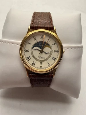 RELOJ CALENDARIO FASE LUNAR ASTRO FANTASÍA ASTRO 2870-268393 AÑOS 80 VINTAGE COMO NUEVO Foto 1 de 4