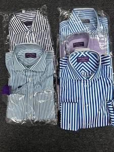 Bulk Lot of 5 Baubridge & Kay Men’s Dress Shirts – New with Tags – Cotton – Mix - Picture 1 of 6