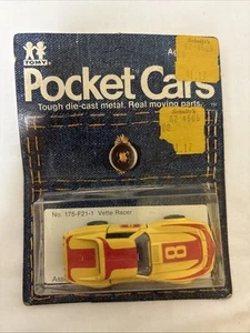 Vintage 1/64 Tomy Pocket Cars Tomica Japan Vette Racer #175-F21-1 NIB Card - Picture 1 of 7