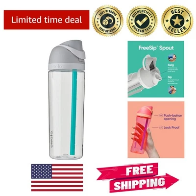 Garrafa de água Tritan FreeSip 25 oz sem BPA com palha e tampa de bloqueio - Shy Mars... - Imagem 1 de 4