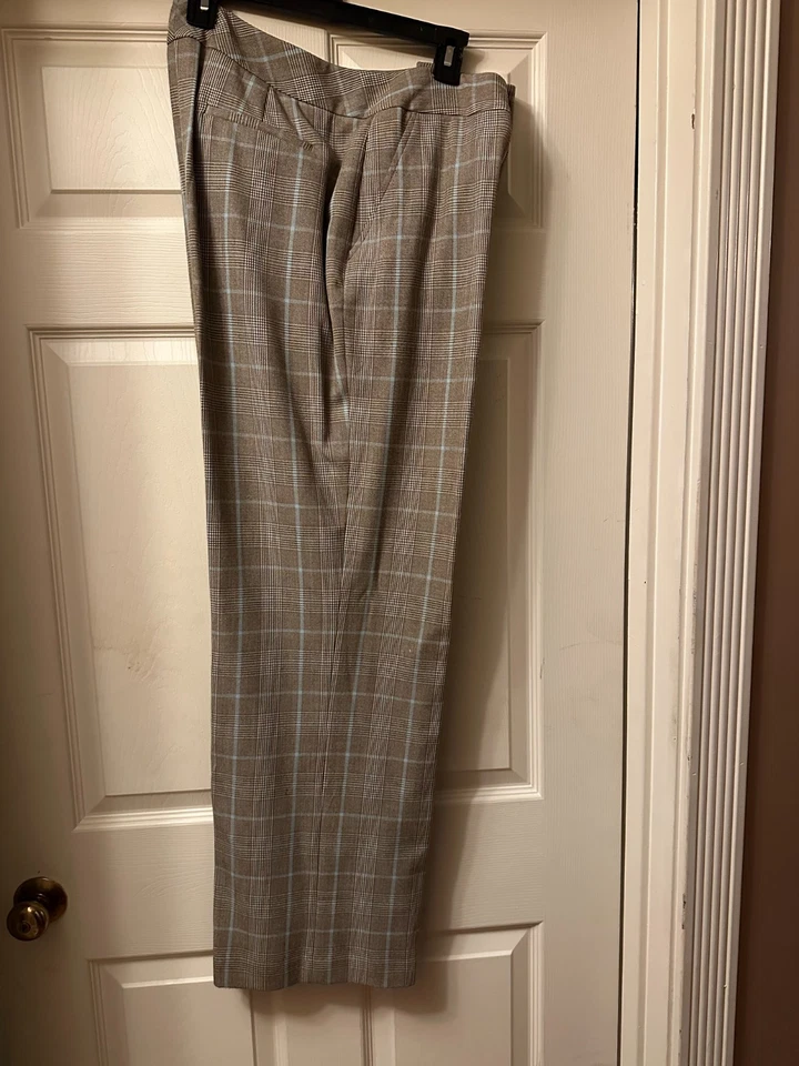 Judith Hart || Talla 16 || Pantalones de Carrera Azul Claro y Marrón || Excelente Estado Foto 1 de 1