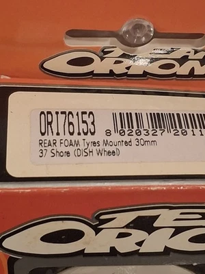 TEAM ORION ORI76153 37 SHORE FRESH KICKS MOUNTED FOAM TIRES RS4 TCX HARA DRIFT  - Image 1 of 4