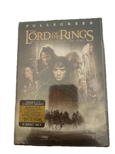 The Lord of the Rings The Fellowship of the Ring DVD 2001 2-Discs WS NEW Sealed - Foto 1 di 2