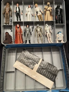 Star Wars Vintage 1977 First 12 Complete Original Kenner Figures with Vinyl Case - Picture 1 of 24