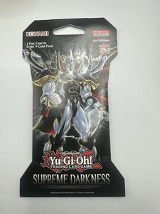 Paquete blister con mangas Supreme Darkness Yu-Gi-Oh TCG - Sellado de fábrica - Imagen 1 de 2