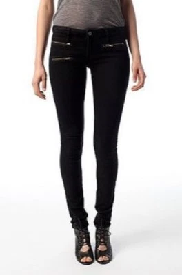 JEANS AJUSTADOS RUIDO + SILENCIO BOLSILLO CREMALLERA NEGRO 30 UO Foto 1 de 4