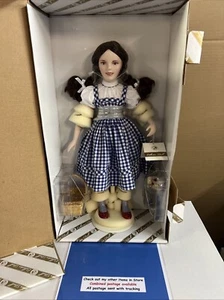 Franklin Mint Heirloom Dorothy Porcelain Doll Wizard Of Oz In Original Box Cert - Bild 1 von 13